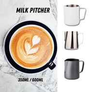 [350ML/600ML] -  Stainless Steel Latte Art Pitcher Milk Frothing Cup Coffee Pitcher