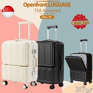 CHECKIN AZ SIZE Lage/Open ALG 【Sg✨In Stock】Cabin GOR Front Lage Suitcase With TSA Lock And Removable