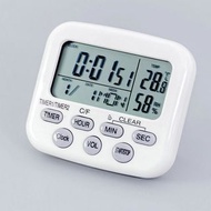 電子計時器 廚房定時器 咖啡倒計時器大螢幕Timer with Magnetic  Temperature Humidity Monitor