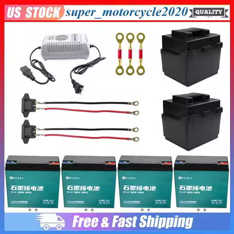 4x 6-DMF-20 6-DZM-20 6-DZF-20 12V 20Ah Battery 48V for Go Kart ATV UTV