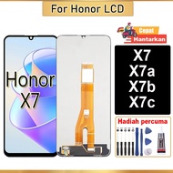 Honor X7 X7a X7b  X7c LCD Original Screen Display Penggantian Pemasangan Digitizer Skrin Sentuh