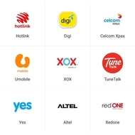TOPUP PREPAID MAXIS/CELCOM/DIGI/XOX/UMOBILE/YES/REDONE