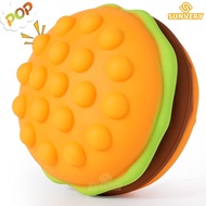 Burger Stress Ball 3D Squishy Hamburger Fidget Toys Silicone Decompression Silicone Squeeze Fidget Ball Fidget Sensory