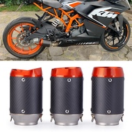 Universal AR exhaust pipe For AustinRacing Z900 Z1000 ninja400 CBR500 R6 carbon fiber exhaust muffle