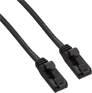 Elecom LD-C6T/BK70 CAT6 LAN Cable, 23.0 ft (7 m), Connector Has Unbreakable Tab, Standard, Black