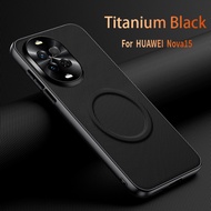 Casing for Huawei nova 15 5G nova15 PSN-AL00 Phone Case Leather Magnetic Adsorb Wireless Charging 3D