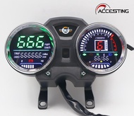 【พร้อม USB 】เครื่องวัดความเร็วดิจิตอลไฟ LED สำหรับรถจักรยานยนต์เครื่องวัดความเร็วดิจิตอลสำหรับ GN125