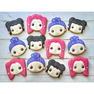 Demon Hunter - Huntrix cookies / Rumi Mira Joey Icing cookies/  sugar cookies/ royal icing/ fancy co