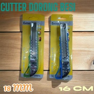 CUTTER DORONG BESI 18MM PLASTIK MURAH 7487