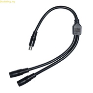 Doublebuy Multipurpose Solar Panel Charging Cord Y Splitter Cable DC8 0x2 0mm 14AWG 1 Male to 2 Fema