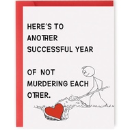 [Coisíní] Funny Anniversary Card & Gifts for Husband Wife Men Women, Happy Anniversary Decorations