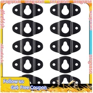 【D&F】10PCS Audio Speaker Wall Mounted Iron Hanger Plate Black 4.8cm Long