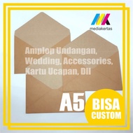 A5 Brown Envelope Craft Vintage Envelope Invitation Envelope Wedding Envelope Aesthetic Envelope