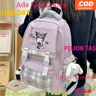 Tas Sekolah IMPORT Tas Sekolah Cewek Perempuan Korea Ransel Sekolah Wanita Anti Air