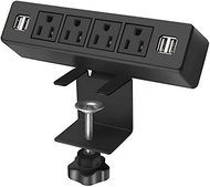 Desk Clamp Power Strip 3โต๊ะปลั๊ก USB พอร์ต2.4Aโต๊ะ Mount Power ปลั๊กชาร์จ USB Power Station สายไฟยา