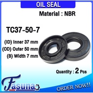 Oil Seal TC37-50-7 Rubber TC (NBR) Inner Hole 37 Outer Diameter 40 Thickness 7 Mm TC37x50x7 Mm.