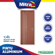 Unik Tidy Pintu Aluminium Profile Brown 70X200Cm L Limited