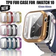 TPU full case compatible for Apple Watch 10 42mm 46mm TPU cover for iwatch Series 10 watchcase cover