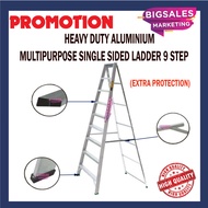 9 Steps BIGSALES Aluminium Single Sided Ladder / Tangga 9 Steps