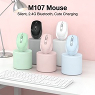 Mice Bluetooth Cute Female Office Mice M107 Mice Mice PC Laptop Silent Wireless 2.4G Charging
