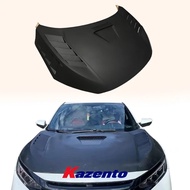 For Honda Civic FC FK7 2016-2022 Fiber Glass ADL Style Vented Front Hood Bonnet