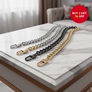 9mm Flat Chain Shoulder Bag Strap 110cm Metal Accessory