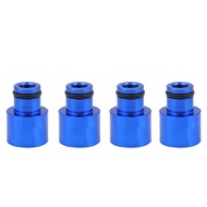 kawamy 4pcs Blue Fuel Injector Adapters Spacers Externders for RDX Injectors B16 B18 D16Z D16Y