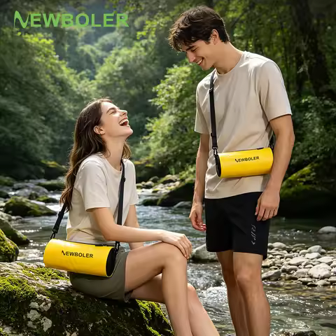 NEWBOLER 2.5L PVC Dry Bags Waterproof Bag for Women Men Swimming Rafting Kayaking River Trekking Wat
