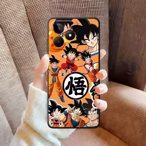Dragon Ball Super Saiyan God Case for Realme 6 7 8 9 10 11 Pro C30 C33 C35 C53 C55 C15 C12 C25 12 14