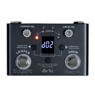 M-VAVE Looper กีตาร์เอฟเฟกต์แบบเหยียบเครื่องบันทึกกลองวงวลีวงเดียวจูนเนอร์เอฟเฟกต์อุปกรณ์เสริมกีต้าร