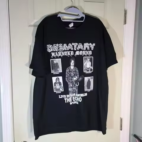 SEMATARY and The Haunted Mound Sz XL Drain Gang Bladee Live in Los Angeles LA Clothing on Sale Luxur