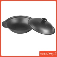 [galendale]  Iron casserole Mini Kitchen Cast Iron Wok Shallow Non-Stick kitchen