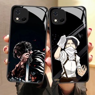 CK-5 Attack on Titan HD Glass Casing for Realme C20 C20A C11 OPPO A16E A16K A93 Reno 4 4F F17 Lite P