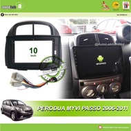 Myvi Passo Android 10.1 player Casing Siap socket