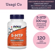 NOW Foods, 5-HTP, 100 mg, Supports a positive mood, 60 or 120 Veg Capsules