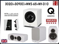 『盛昱音響』英國 Q Acoustics 3020i+3090Ci+WWS-65+WH-D10『5.1組合』快速詢價 ⇩
