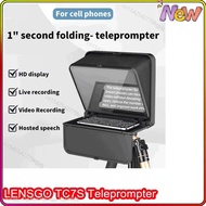 LENSGO TC7S Teleprompter Portable Inscriber Mobile Teleprompter for Tablet SmartPhone For Video Reco