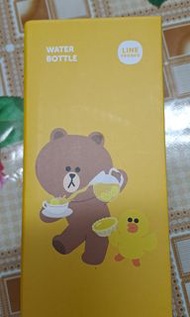 全新line friends雙層玻璃連茶隔杯