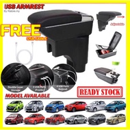 CAR USB ARMREST Axia Bezza Viva Myvi Saga BLM FLX Exora Persona BRV Vios Aruz Rush Iriz Almera 7 POR