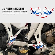 Africa Twin 1100  Motorcycle Accessories 3D Resin Sticker Door Sill Protection For Honda CRF 1100 Af