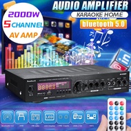 Sunbuck 2000W Digital Power Amplifier Home Theater Karaoke 5 Channel AMP Bluetooth Amplificador Audio Connect Speaker