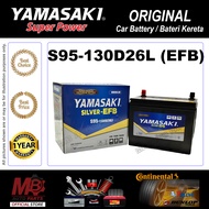 YAMASAKI - S95-130D26L EFB Silver - Super Power Battery [Car Battery | Bateri Kereta]