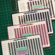 Hafazan Tracker A6 1 Piece [Options: Juz 20-30]