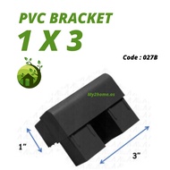 aluminium 1 X 3 two way PVC Outer Corner Hollow Bracket Code 027 Connector Joint Component