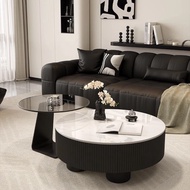 Minimalist Creative Style Large Small Round Slate Coffee Table Modern Minimalist Living Room Househo