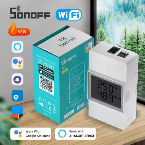 SONOFF TH Elite 16A/20A Temperature and Humidity Monitor Switch WiFi Smart Switch Smart Home THR316D