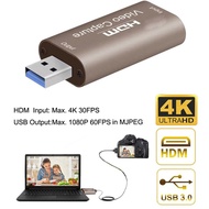 Actual Video Capture HDMI USB Card Support for PS4 Game Camera Recording Full HD 1080P Live Streamin