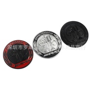 57mm 3D Hood bonnet logo Steering wheel emblem Car side sticker for Mercedes Benz Apple tree badge C