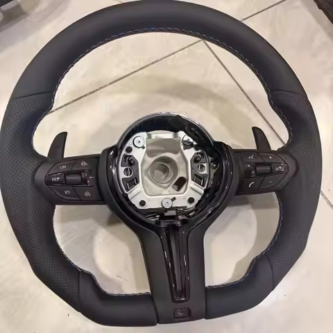 M Sport Full Leather Steering Wheel For BMW M3 F30 F15 F16 F20 F21 F25 F26