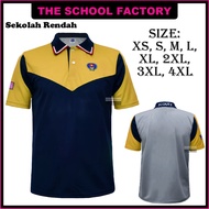 Tshirt Uniform Scout Microfiber Eyelet Baju Pengakap New Design Lengan Pendek Kuning Sekolah Rendah 